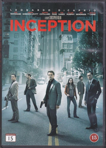 DVD / Inception / Leonardo DiCaprio, Tom Hardy, Cillian Murphy / Fint skick