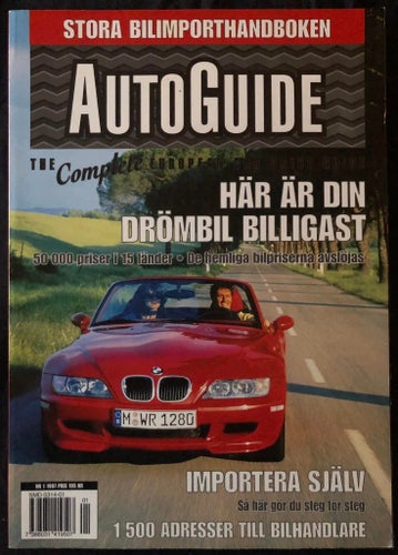 TIDNING Autoguide Stora Bilimporthandboken 1997 Nr 1...