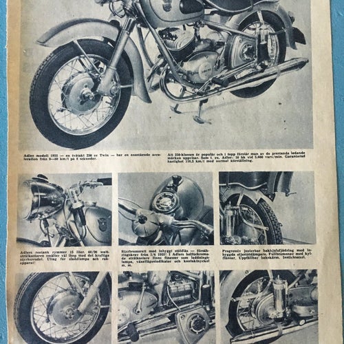 Adler 250 1955 reklam annons