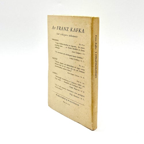 I straffkolonien och andra berättelser av Franz Kafka