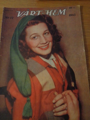 Vårt Hem nr12 1943 Gerd Hagman, kalle anka, prins valiant