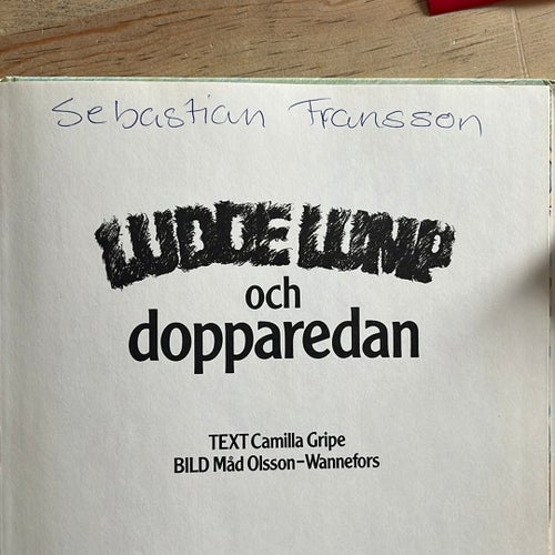 Ludde Lump och Dopparedan av Camilla Gripe, 1987