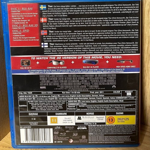 Thor - Limited 3D Edition (Blu-ray + Blu-ray 3D + DVD)