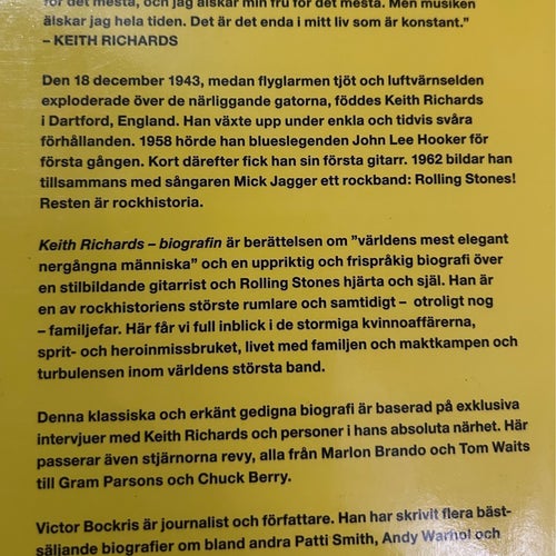 Keith Richards: Biografin av Victor Bockris