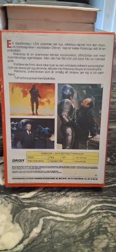 Robocop - En Robotsnut VHS Uthyrning Röd Transfer