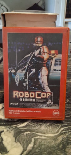 Robocop - En Robotsnut VHS Uthyrning Röd Transfer