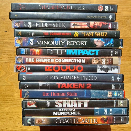 DVD-filmer: Champion Killer, The Valachi Papers, Hide and Seek, The Commitments
