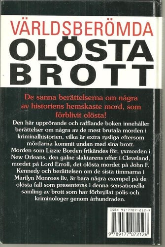 ** VÄRLDSBERÖMDA OLÖSTA BROTT av C&D WILSON **