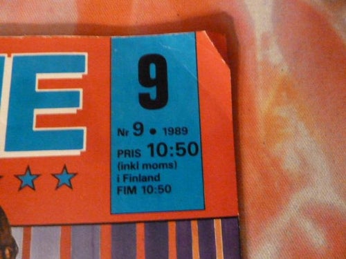 SERIE MAGASINET, NR 9-1989, TIDNING