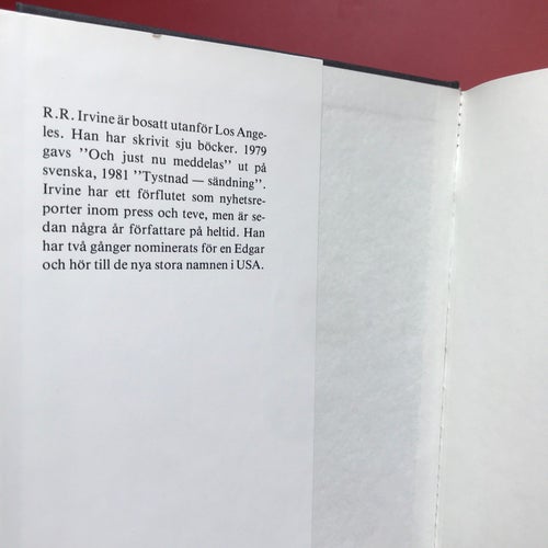 UPPENBARELSEN R.R. Irvine 1984