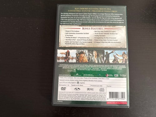 Pirates of the Caribbean Död mans kista. DVD