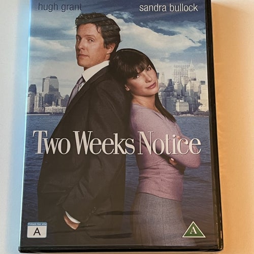 Two weeks notice (Sandra Bullock & Hugh Grant, 2002). Inplastad DVD