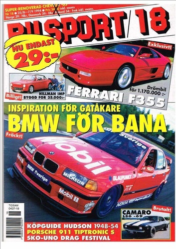 Bilsport 1994 (årgång 33) Nr 18 och 23