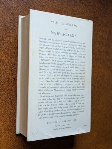 Nybyggarna av Vilhelm Moberg