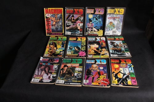 Agent X9 och Magnum Comic Book Collection (12 st)
