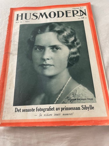 Tidningen Husmodern nr 25, 1932