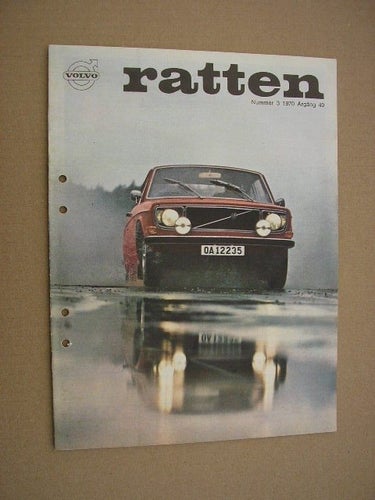 VOLVO Tidning Ratten 1970 Nr. 3 SVÅRT NUMMER!