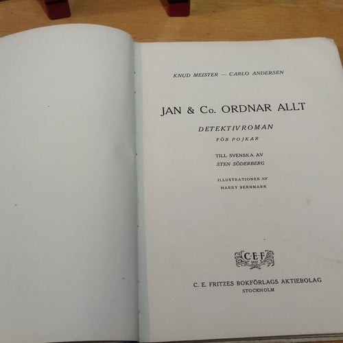 Jan & Co. ordnar - Knud Meister, Carlo Andersen. bok, lässkick