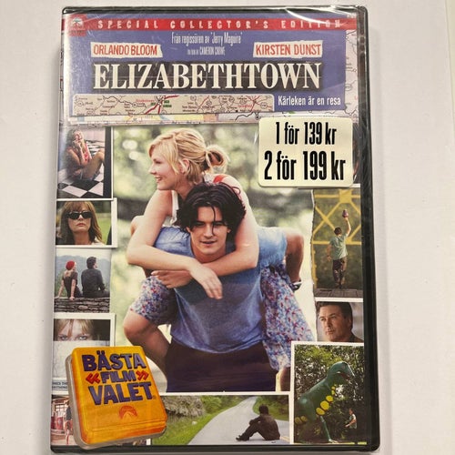 ELIZABETHTOWN. SPECIAL COLLECTORS EDITION. DVD ROMANTISK KOMEDI -05. INPLASTAD