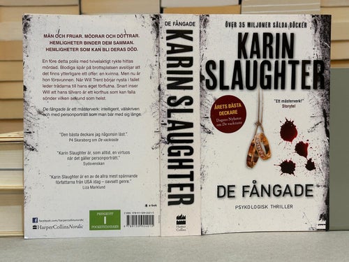 De Fångade av Karin Slaughter, bok, Very Good plus