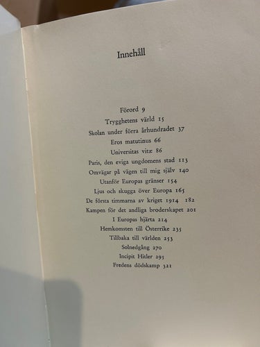 Världen av i går av Stefan Zweig, bok, Good plus, SM