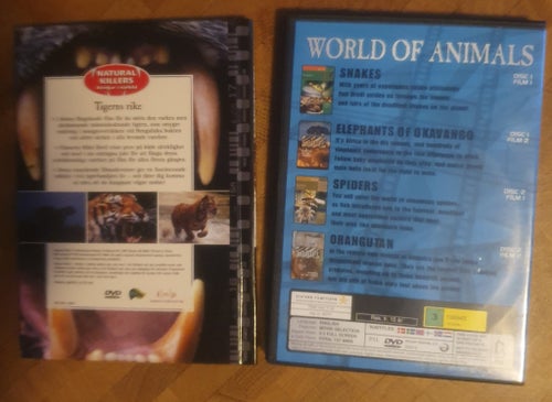 World of Animals + Tigerns Rike DVD med faktabok
