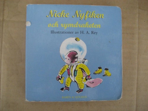 Barnbok - Nicke Nyfiken och rymdraketen