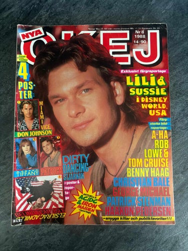Tidningen OKEJ ! Nr 8 - 1988 .