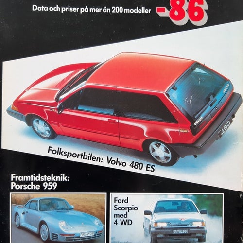 Alla bilar 1986 - bilkatalogen med årets alla bilar från Teknikens Värld