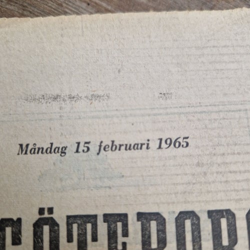Göteborgs Handels- och Sjöfartstidning från 15 februari 1965