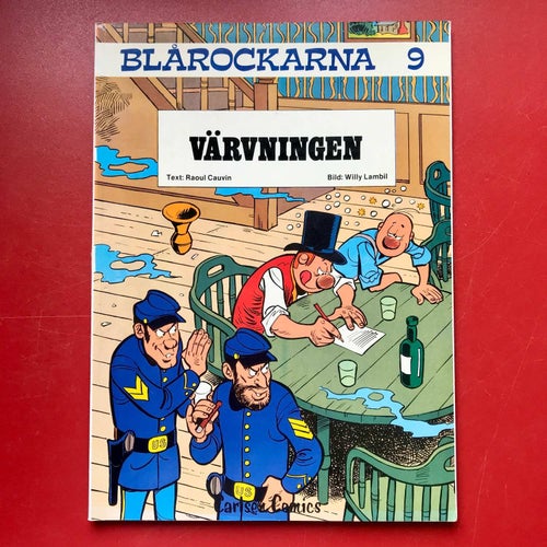 BLÅROCKARNA 9 Värvningen Cauvin/Lambil 1985 1:a upplaga