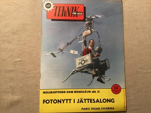 TEKNIK FÖR ALLA NR 22 1958 STUDEBAKER,KAMRA,ZEIAS,, FILMKAMERA, OPEL CARAVAN