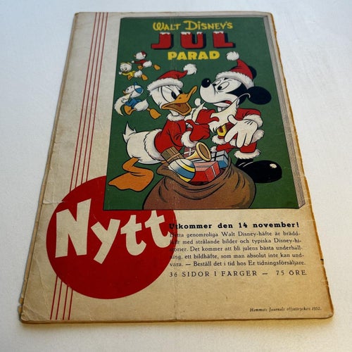 Kalle Anka & co nr 11 1952, läsex! GD-