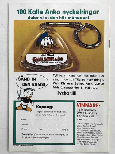 Walt Disney´s Serier - 1972:5 VF