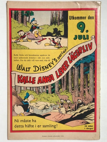 Kalle Anka - 1954:7. VG