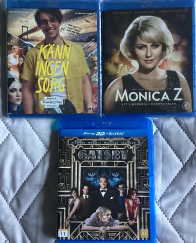 DVD-filmer: Känn ingen sorg, Monica Z, The Great Gatsby 3D