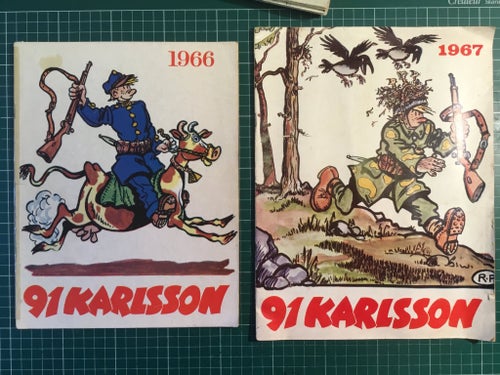 91 Karlsson av Rudolf Petersson, 11 julalbum 1966, 1967, 1968, 1969, 1971, 1972,