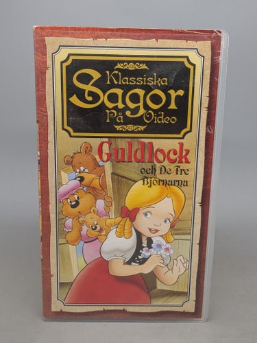 Klassiska Sagor På Video - Guldlock och de tre björnarna - Svenskt tal - VHS