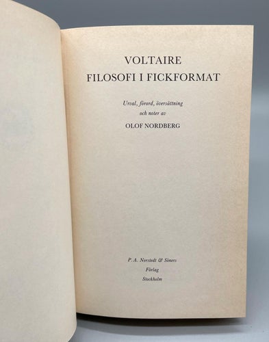 Filosofi i fickformat av Voltaire (Inbunden, klassiker)