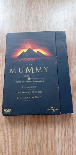DVD - THE MUMMY, THE MUMMY RETURNS & SCORPION KING (SVENSK TEXT I FILMERNA)