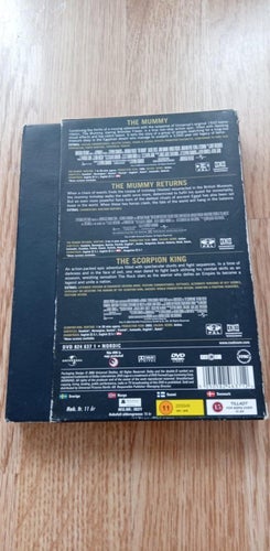 DVD - THE MUMMY, THE MUMMY RETURNS & SCORPION KING (SVENSK TEXT I FILMERNA)