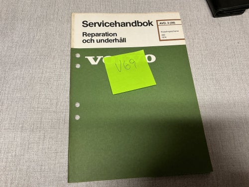 Servicehandbok ELSCHEMA 260, 1978 nr. v69