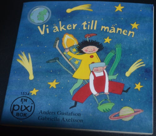 Pixibok Vi åker till månen