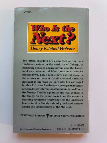 Henry Kitchell Webster - Who is the next? (pocket) bok