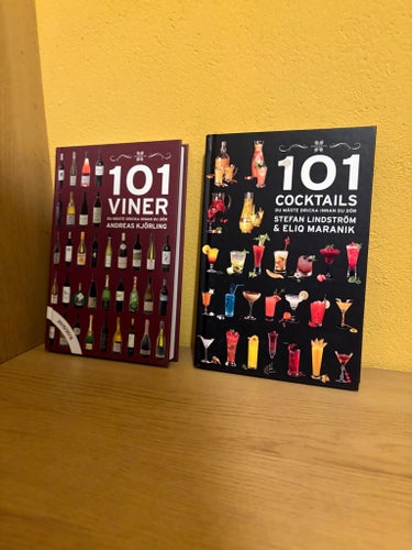 101 Cocktails & 101 Viner Presentböcker Nyskick Olästa