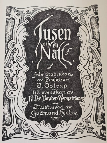 Tusen och en Natt (Volym I), J. Östrup, okänt publiceringsår