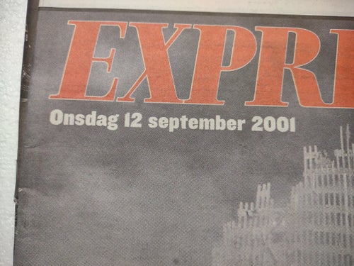 Tidning Expressen 12 september 2001