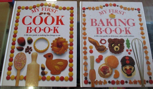 My first Cook Boook + My first Baking Book, kokböcker för barn, på engelska
