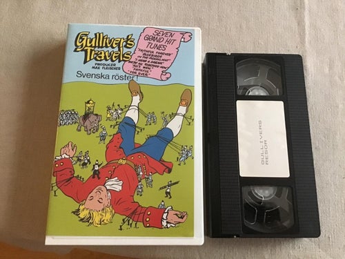GULLIVERS TRAVELS VHS SVENSKA RÖSTER GULLIVERS RESOR