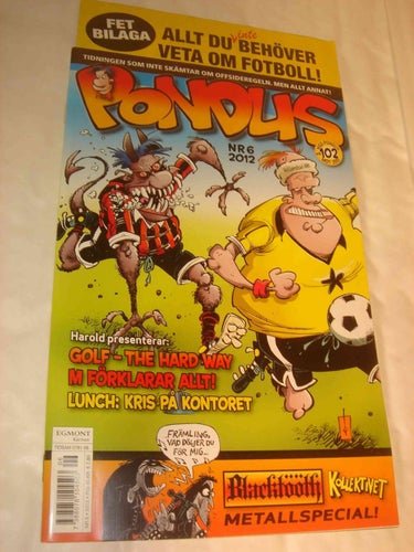 PONDUS (svensk) NY OLÄST Nr 6 2012 Extra BILAGA